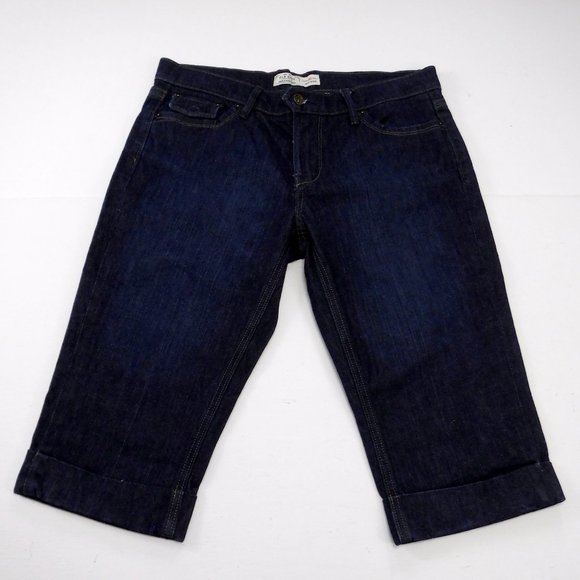 Old Navy Pants - Old Navy Blue Denim Jean Mid Rise Skimmer Shorts